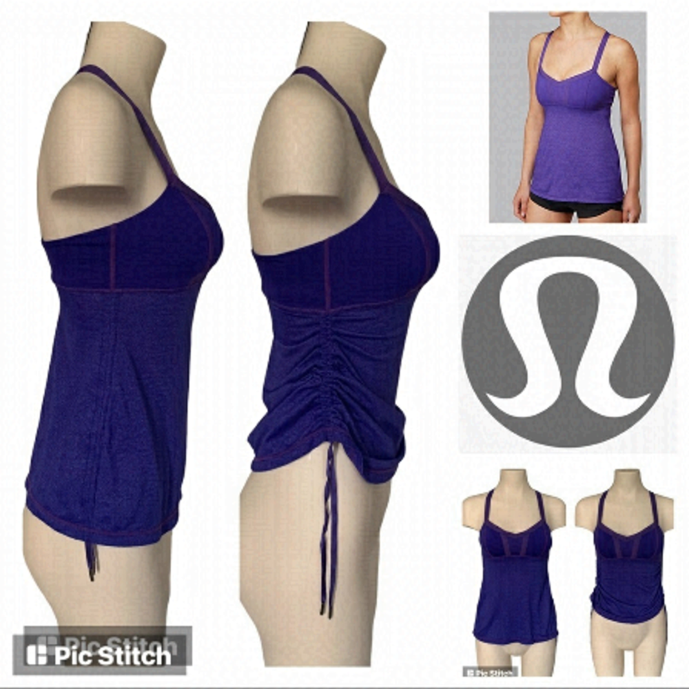 50% OFF MOVING SALE Old School Lululemon Hot Class Tank ‘Bold Blue’ Cinch Sides